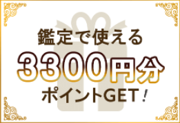 ご新規無料会員登録で鑑定に使える【3,300円】相当のポイント配布中！