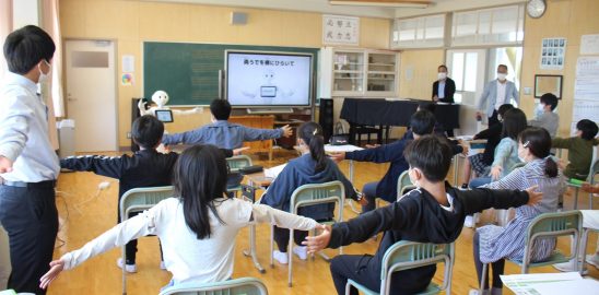 pepper「防災クイズで防災について学ぶ」