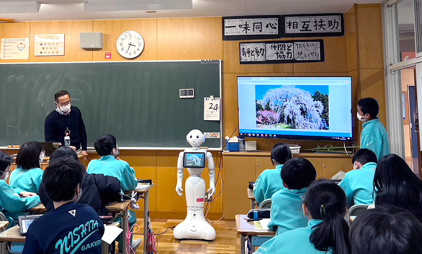 西田学園６年生「Pepperプログラミング授業」
