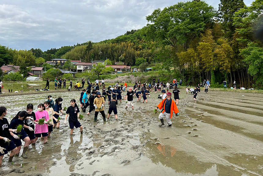 2023年5月6日　手越村プロジェクト「田植え体験」開催